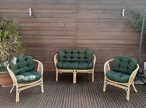 Mayaadi-Home Gartenbankauflagen 6 teiliges Sitzkissen-Set Sitzpolster für Gartengarnitur Set Steve JCG1 (Khaki, Polyester) von Mayaadi-Home