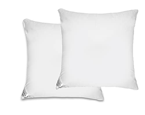 Mayaadi Home 2er Set Premium Kopfkissen 80x80 cm | 1600g Füllung, 50% Daunen 50% Federn | 100% Natur Bezug aus Baumwolle | 3 Kammern Daunenkissen | Optimales Kissen zum Schlafen | HS17 von Mayaadi Home