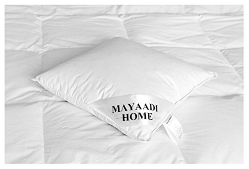 Mayaadi-Home HS1 Kopfkissen 40x40 cm Federn 100% Natur Kissen Füllung 300 Gr. 100% Gänsefedern von Mayaadi-Home