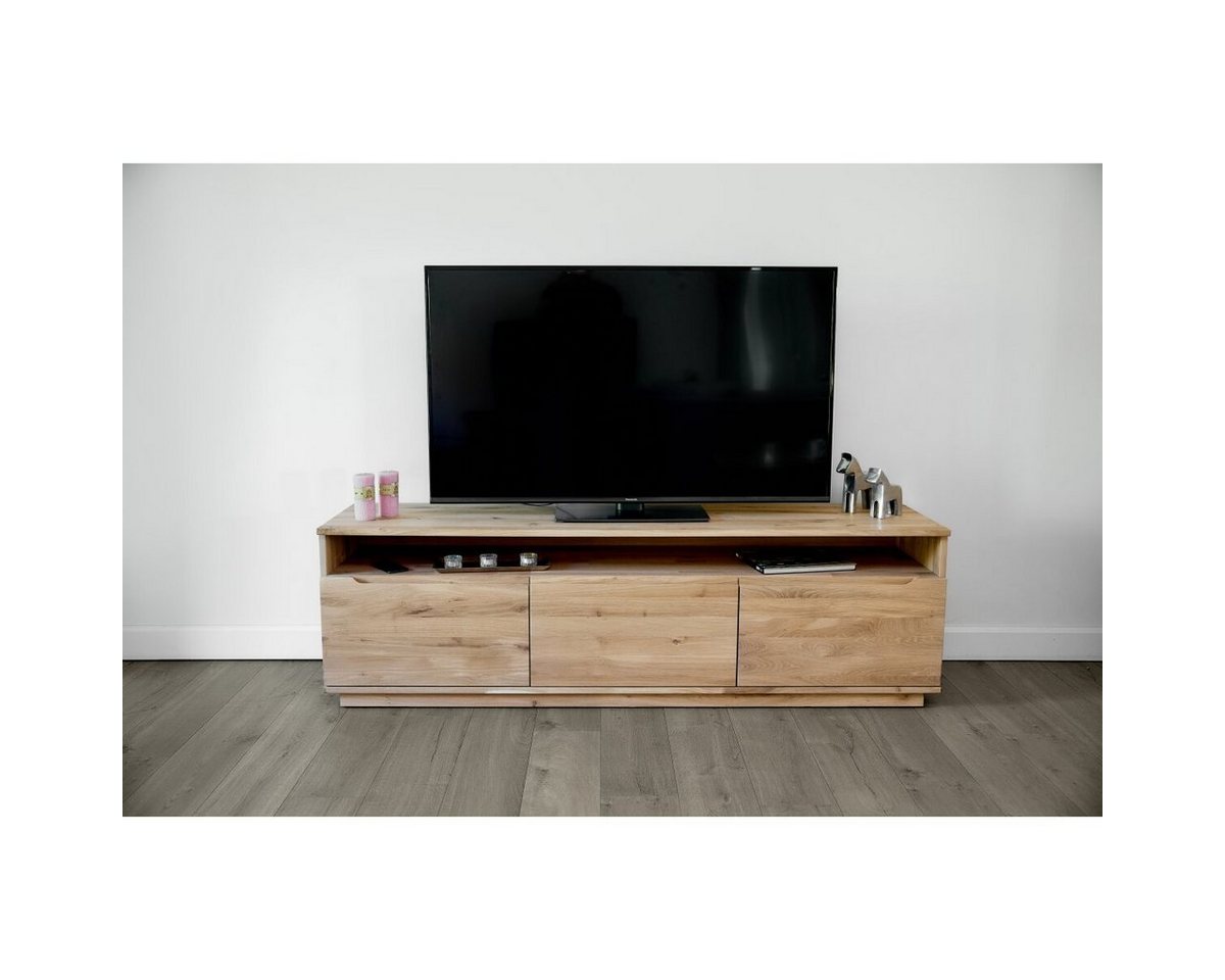 Mayaadi Home Lowboard TV-Schrank Abaro Wildeiche Bianco geölt RTV Regal Lowboard Massivholz von Mayaadi Home