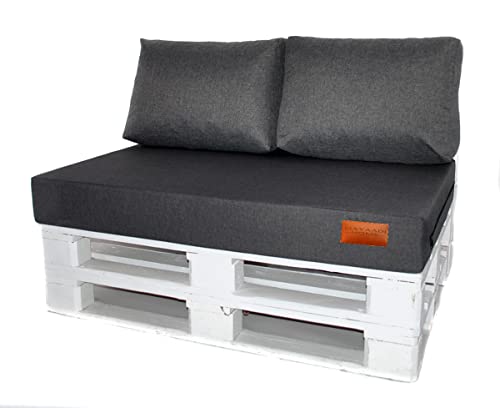 Mayaadi-Home Rückenkissen Indoor Outdoor MH-GD04 Dunkelgrau 60x40x10-20cm von Mayaadi-Home