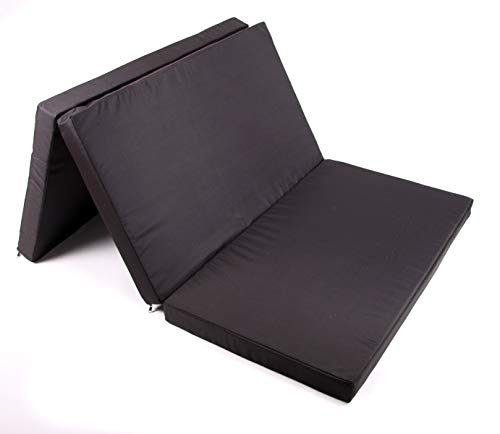 Premium Schlafauflage für VW ID Buzz | Klappmatratze 200x120x6 cm, Schwarz | Faltbare Matratze für Bus, Camping, Vans von Mayaadi Home