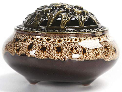 Mayco Bell Keramik-Drachen-Räucherstäbchenhalter, Heimdekoration, kreativer Rauchrückfluss, Räucherstäbchenhalter, Weiß von Mayco Bell