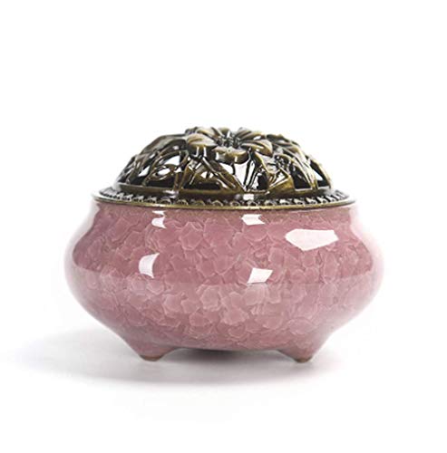 Mayco Bell Keramik-Räucherstäbchenhalter, Heimdekoration, kreativer Räuchergefäß (Rosa) von Mayco Bell
