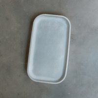 Handgemachtes Rechteckiges Tablett Aus Beton Modernes Wohndekor | 25x15x2 cm von MaydaStudios