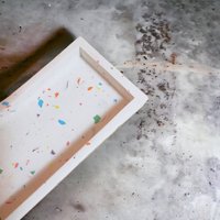 Terrazzo Rechteck Tablett, Wohnkultur Accessoire Dekoratives Wohnzimmer Personalisiertes Haus Geschenk, Waschtisch Niedliches Geschirrtablett von MaydaStudios