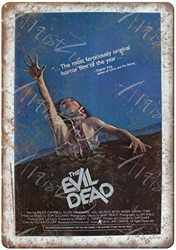 Blechschild für Metallschild Classic The Evil Dead Horror Film Film Vintage Retro Aluminiumschild 20,3 x 30,5 cm von Maydeer