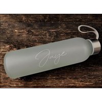 Glas Trinkflasche Mit Gravur 500Ml Personalisiert Gefrostet, Matt Optik von MayeShopDE