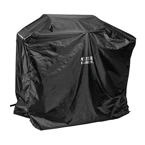 Mayer Barbecue, Grillabdeckung, Schutzhülle Grill Abdeckhaube, Wetterfest, 600D Oxford Polyester, 160 x 80 x 105 cm, Schwarz von Mayer Barbecue