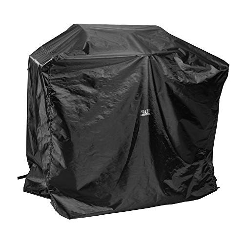 Mayer Barbecue, Grillabdeckung, Schutzhülle Grill Abdeckhaube, Wetterfest, 600D Oxford Polyester, 145 x 65 x 110 cm, Schwarz von Mayer Barbecue