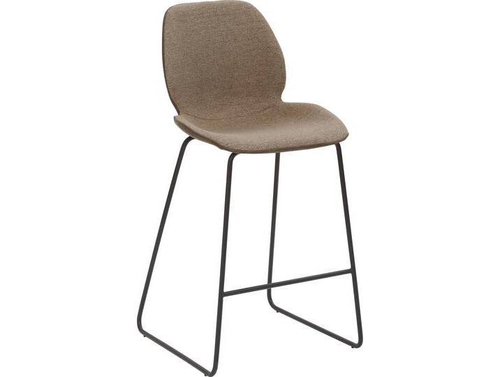 Barhocker MAYER SITZMÖBEL mySOLO , beige (sand, meliert, schlamm), B:49cm H:97cm T:52cm, 100% Polyester (Sitzschale innen), 50% Polyurethan, 50% PVC (Sitzschale außen), Hocker von Mayer-Sitzmöbel