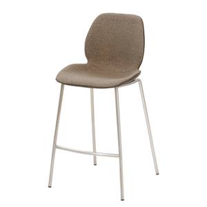 home24 Barstuhl mySOLO II 49 x 97 x 55cm Braun Meliert Silber home24 Barstuhl mySOLO II 49 x 97 x 55cm Braun Meliert Silber von home24