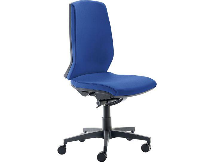 Drehstuhl MAYER SITZMÖBEL 2470 , blau (mittelblau, schwarz), B:67cm H:106cm T:62cm, Stühle, Bürodrehstuhl Kinderdrehstuhl, Rückenhöhe 7-fach verstellbar von Mayer-Sitzmöbel