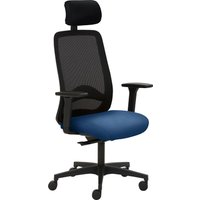 Mayer Sitzmöbel Drehstuhl "2228", Struktur (recyceltes Polyester), 3D Armlehnen, Kopfstütze, Sitztiefenverstellung von Mayer Sitzmöbel