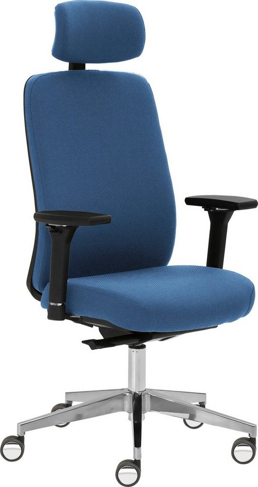 Mayer Sitzmöbel Drehstuhl 2229, 4D Armlehnen, Kopfstütze, Sitztiefenverstellung, Hartbodenrollen von Mayer Sitzmöbel