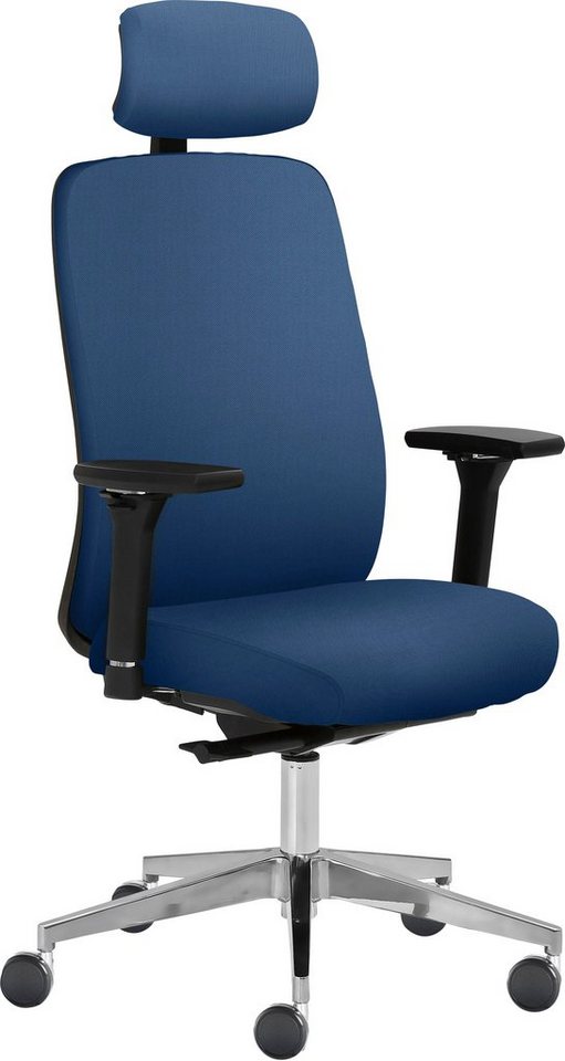 Mayer Sitzmöbel Drehstuhl 2229, 4D Armlehnen, Kopfstütze, Sitztiefenverstellung, Teppichrollen von Mayer Sitzmöbel