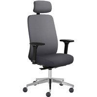 Mayer Sitzmöbel Drehstuhl "2229", Struktur (recyceltes Polyester), 4D Armlehnen, Kopfstütze, Sitztiefenverstellung, Teppichrollen von Mayer Sitzmöbel
