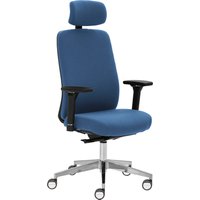 Mayer Sitzmöbel Drehstuhl "2229", Struktur (recyceltes Polyester), 4D Armlehnen, Kopfstütze, Sitztiefenverstellung, Hartbodenrollen von Mayer Sitzmöbel