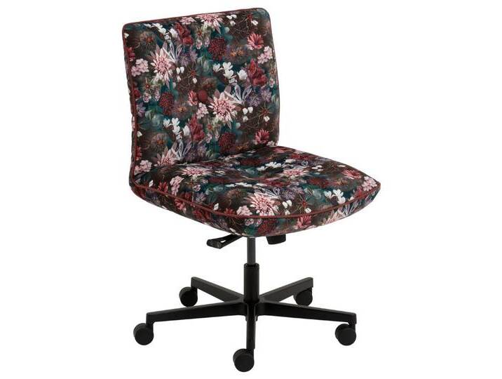 Mayer Sitzmöbel Drehstuhl myCOSYWORXX Homeoffice Sessel (1 St), besonders bequem gepolstert, grün lila, Floraler Bezug von Mayer-Sitzmöbel