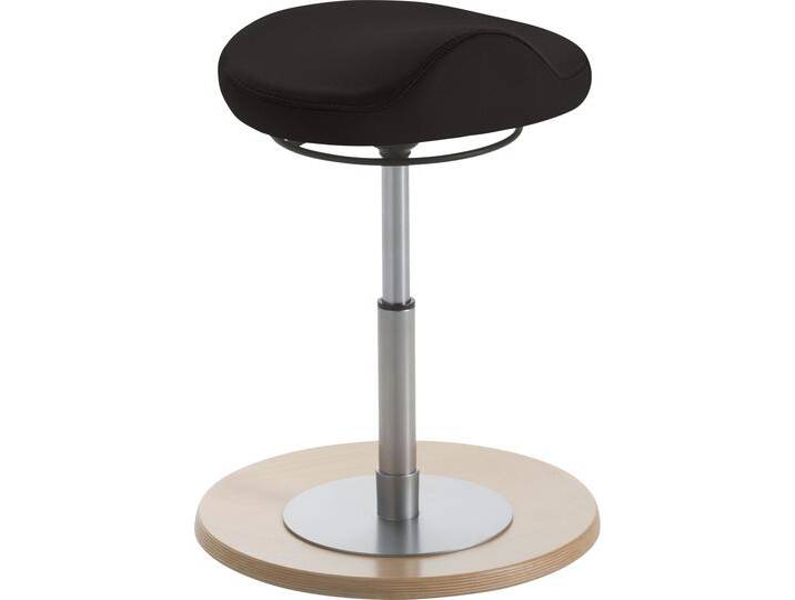 Sitzhocker MAYER SITZMÖBEL 1102 , schwarz, B:41cm H:43cm T:41cm, 100% post-consumer recyceltes Polyester, Hocker, Kinderpendelhocker mit ergonomisch geformtem Komfortsitz 1102 von Mayer-Sitzmöbel