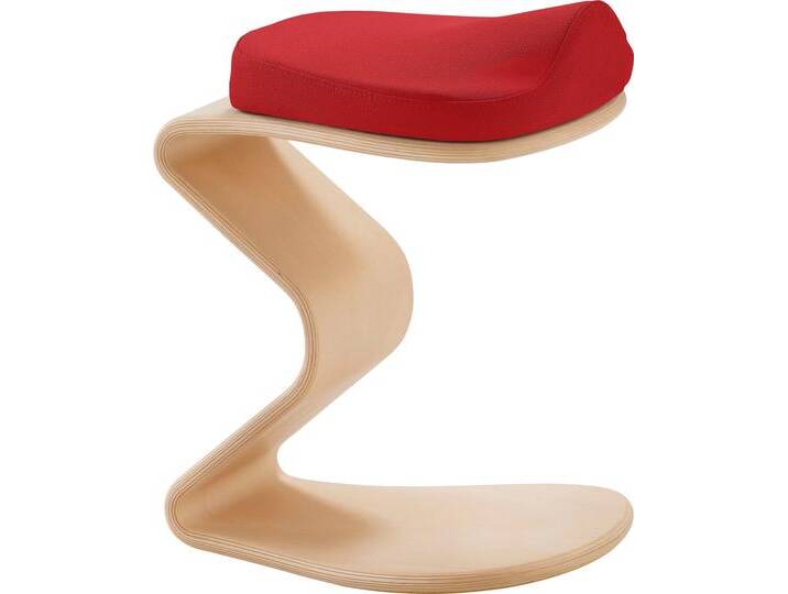 Sitzhocker MAYER SITZMÖBEL 1180 , rot, B:30cm H:46cm T:33cm, 100% post-consumer recyceltes Polyester, Hocker, NEST NATURE Hocker small mit 3D-/Komfortsitz 1180 von Mayer-Sitzmöbel