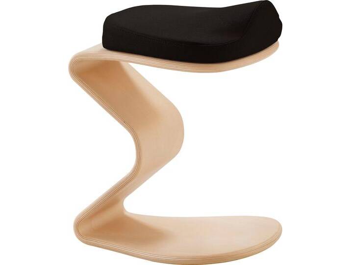 Sitzhocker MAYER SITZMÖBEL 1180 , schwarz, B:30cm H:46cm T:33cm, 100% post-consumer recyceltes Polyester, Hocker, NEST NATURE Hocker small mit 3D-/Komfortsitz 1180 von Mayer-Sitzmöbel