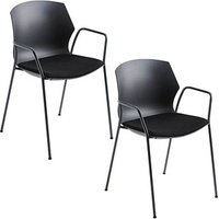2 Mayer Stapelstühle myPRIMO 2511 17 01 A 26 397 schwarz Stoff 2 Mayer Stapelstühle myPRIMO 2511 17 01 A 26 397 schwarz Stoff von Mayer