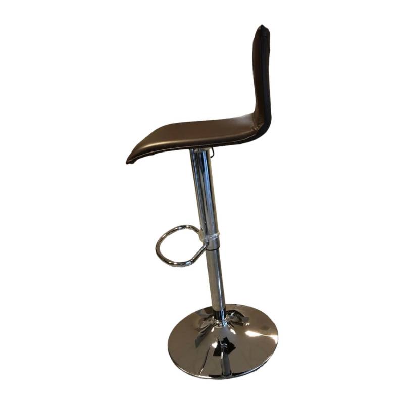 Barhocker Modell 1213 Leder 81 005 Braun Gestell Chrom Glänzend von Mayer