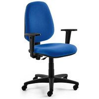 Mayer Bürostuhl myALPHA Stoff blau, Gestell schwarz von Mayer