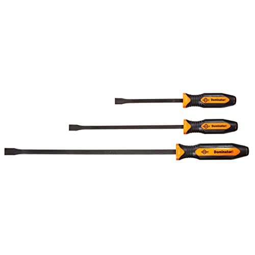 Mayhew Tools 14071OR Dominator Pro 3-teiliges Hebelstangen-Set, 30,5 cm, 43,2 cm und 63,5 cm gebogene Hebelstangen, orange von Mayhew