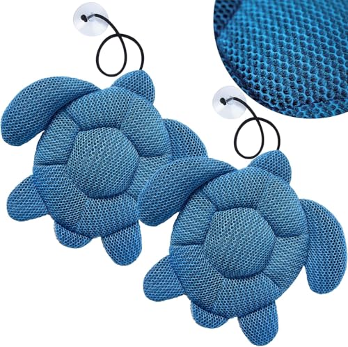 Mayhug Whirlpool-Reiniger, 2er-Pack Whirlpool-Schmutzabsorber, Schmutzschildkröte Whirlpool-Reiniger, Whirlpool-Chemikalien, Whirlpool-Schwamm für Schmutz, wiederverwendbarer Spa- und Poolreiniger von Mayhug