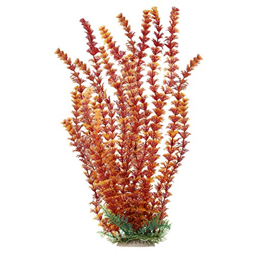 Mayitr 45cm Wasserpflanzen Künstlich Plastik Aquarium Pflanzen Deko Kunststoff Aquariumpflanzen (Orange) von Mayitr