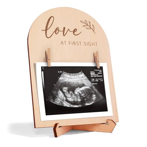 Holz-Bilderrahmen für Babys, Ultraschall-Bild, Schwangerschaft, Mutter, Ankündigung, Geschenke, Baby-Geburt, Schild für Babyparty, Foto-Requisite, Kinderzimmer, Wanddekoration von Mayoii