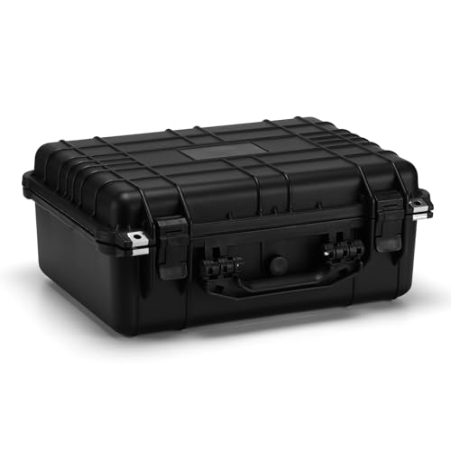Mayouko 16" Waterproof Plastic Toolbox with Foam Insert, 16" x 13.2" x 7", IP67 Lockable Storage Box, Customizable Foam, Shockproof Hard Case Weatherproof Container, Protective Hard Camera Case von Mayouko