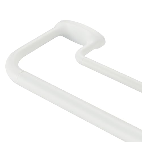 Mayrhyme, Doppel-Gardinenstange für Fenster, 2,5 cm Innenstange vorne und hinten 1,5 cm, verstellbar, mit Endstücken und Halterungen aus Aluminium, mattweiß, 71-142 cm Mayrhyme, Doppel-Gardinenstange für Fenster, 2,5 cm Innenstange vorne und hinten 1,5 cm, verstellbar, mit Endstücken und Halterungen aus Aluminium, mattweiß, 71-142 cm von Mayrhyme