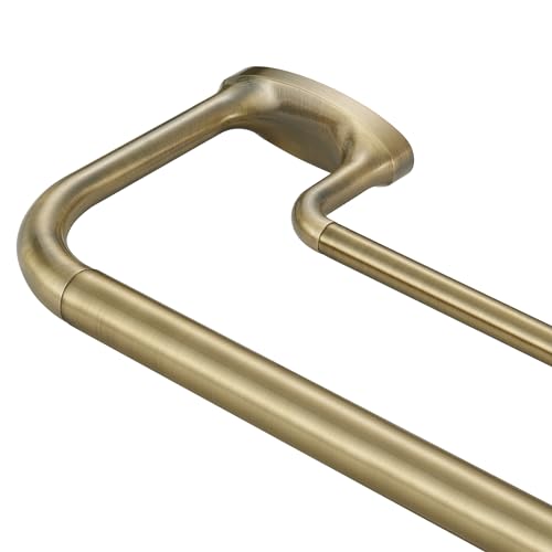 Mayrhyme Doppel-Gardinenstange für Fenster, 2,5 cm Innenstange, 1,5 cm vorne/hinten, verstellbar, mit Endstücken und Halterungen aus Aluminium, Antik-Bronze, 71–419 cm Mayrhyme Doppel-Gardinenstange für Fenster, 2,5 cm Innenstange, 1,5 cm vorne/hinten, verstellbar, mit Endstücken und Halterungen aus Aluminium, Antik-Bronze, 71–419 cm von Mayrhyme