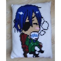 Kissen Mit Ciel Phantomhive/Black Butler Anime - Handmade von MaysKuenstlereckShop