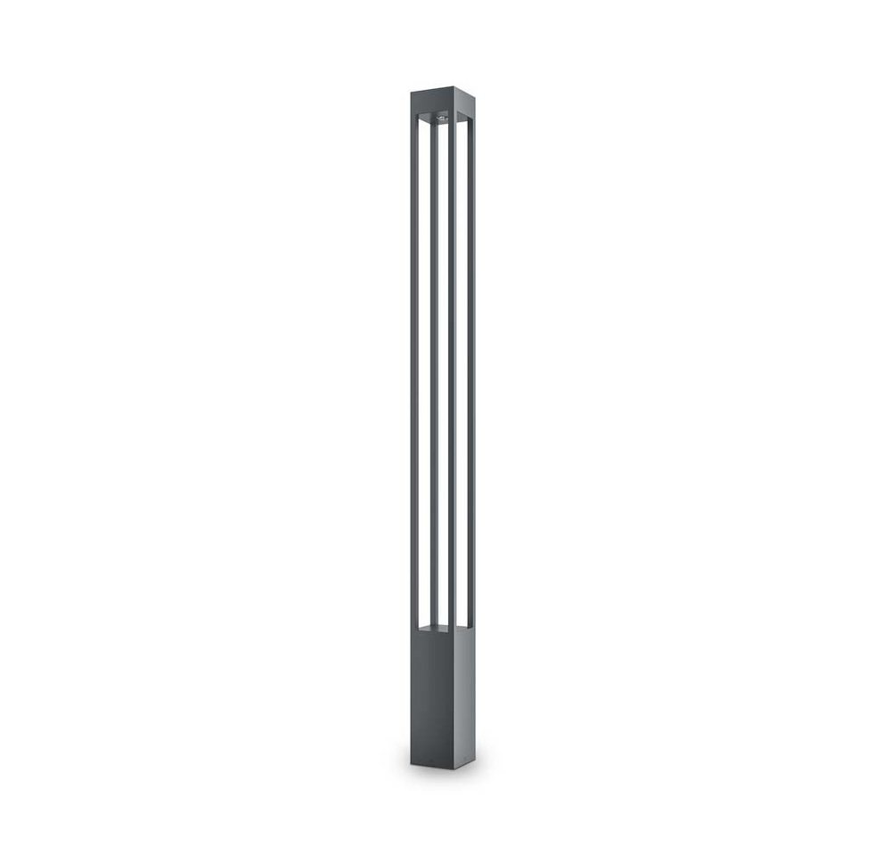Maytoni Außen-Stehlampe, Leuchtmittel nicht inklusive, Stehleuchte Außenleuchte LED Standlampe Graphit Metall IP65 H 150 cm von Maytoni