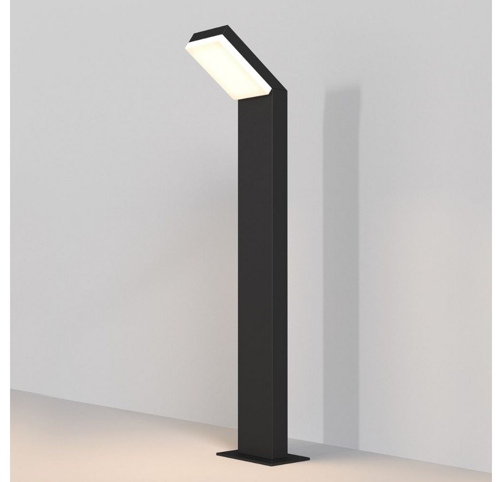 Maytoni Außen-Stehlampe LED Wegeleuchte Paso in Schwarz 12W 660lm IP54, LED von Maytoni