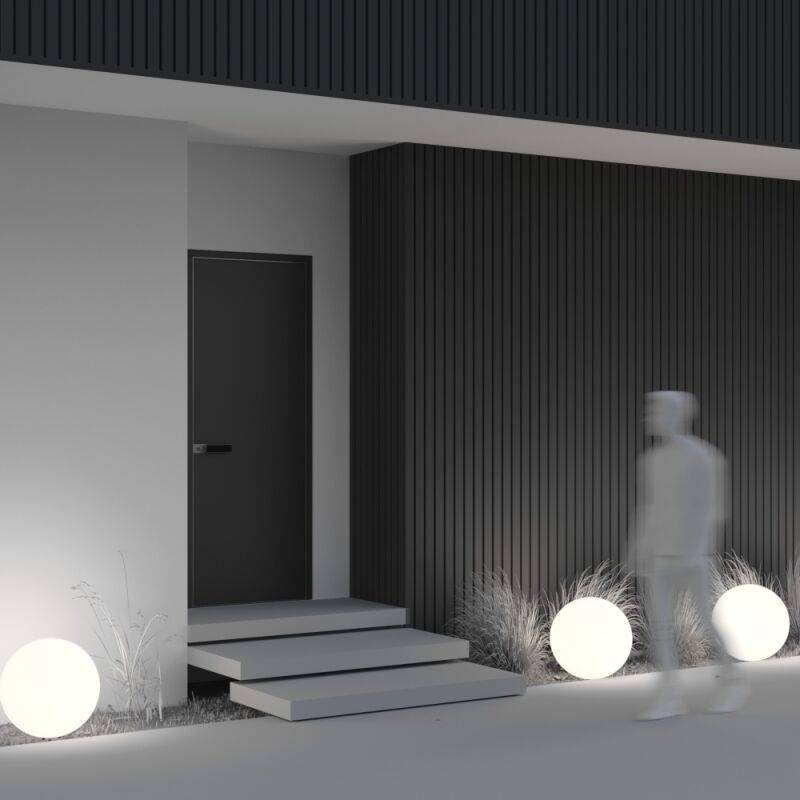 Maytoni Außenleuchte Kugelleuchte Erda E27 50cm von Maytoni