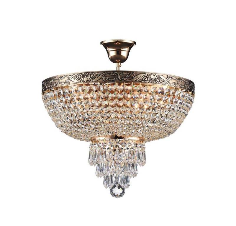 Maytoni Deckenleuchte, LED-Leuchtmittel fest verbaut, Deckenlampe Deckenleuchte Kristalllampe Wohnzimmerleuchte Metall von Maytoni