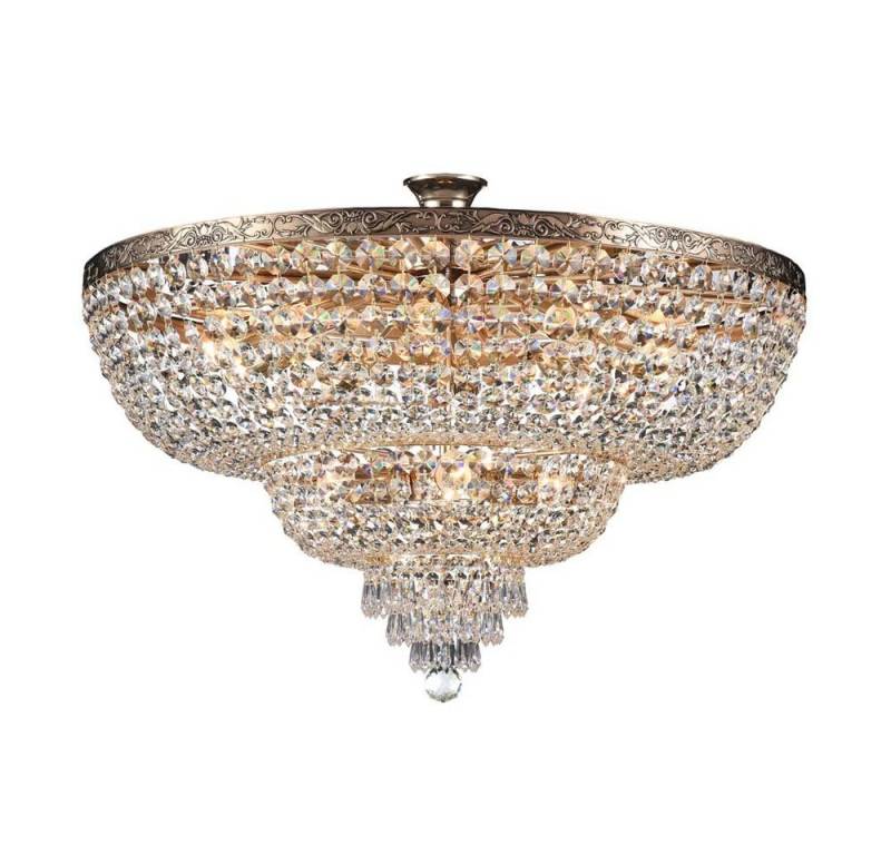 Maytoni Deckenleuchte, LED-Leuchtmittel fest verbaut, Deckenlampe Deckenleuchte Kristalllampe Wohnzimmerleuchte Metall von Maytoni