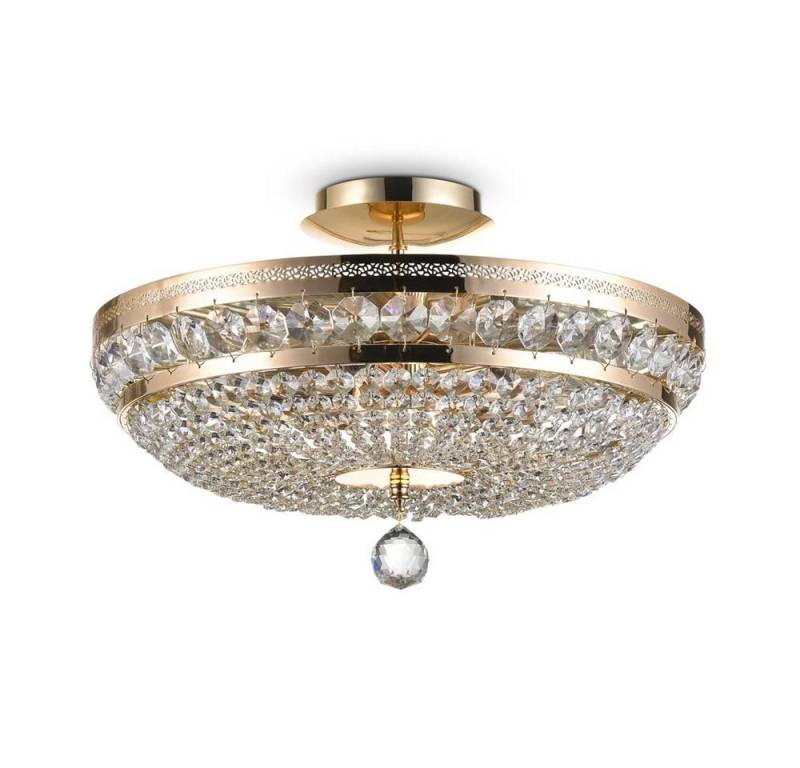 Maytoni Deckenleuchte, LED-Leuchtmittel fest verbaut, Deckenlampe Deckenleuchte Kristallleuchte Wohnzimmerlampe Metall von Maytoni