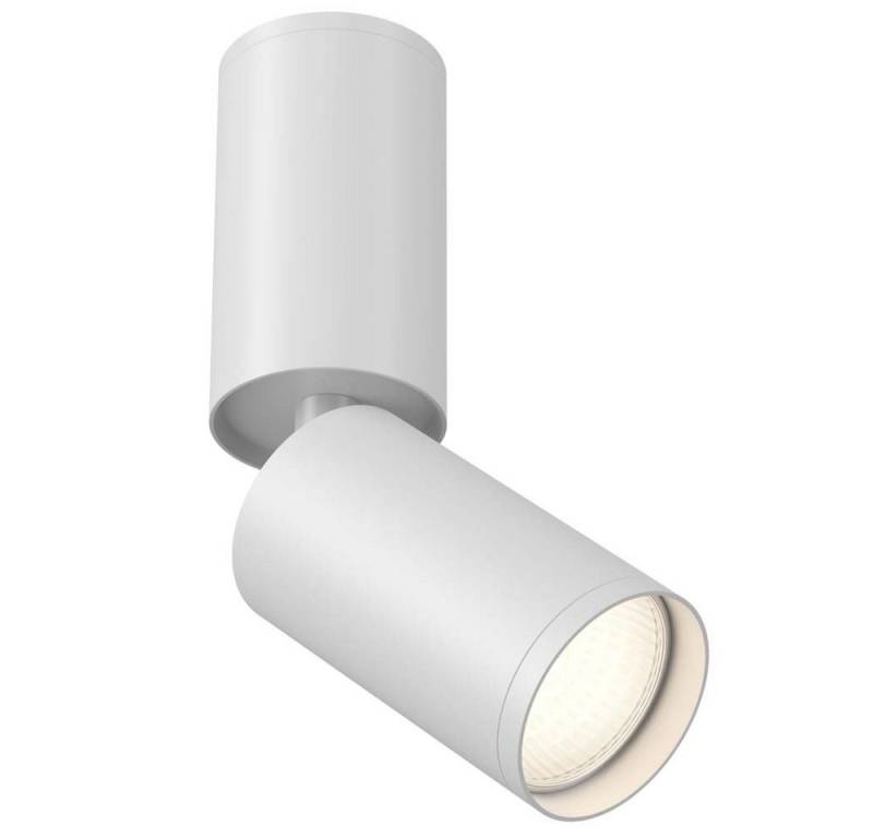 Maytoni Deckenspot, Deckenlampe Deckenleuchte Schlafzimmerleuchte 1 flammig Alu GU10 weiß von Maytoni