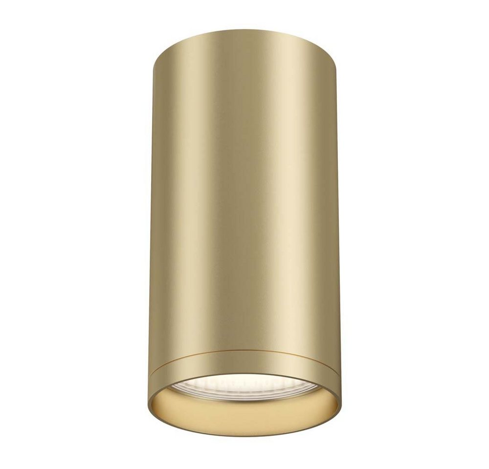 Maytoni Deckenspot, LED-Leuchtmittel fest verbaut, Deckenleuchte Deckenlampe Esszimmerlampe Aufbauleuchte matt gold Alu H von Maytoni