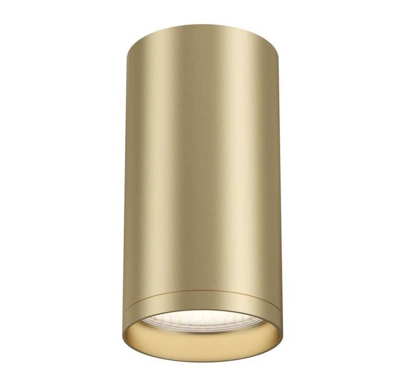 Maytoni Deckenspot, LED-Leuchtmittel fest verbaut, Deckenleuchte Deckenlampe Esszimmerlampe Aufbauleuchte matt gold Alu H von Maytoni