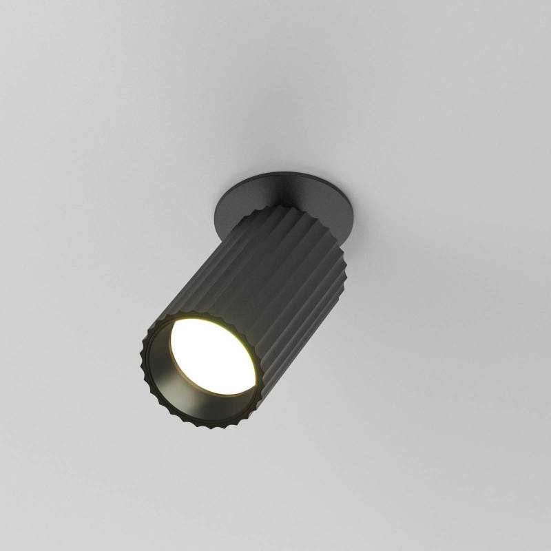 Maytoni Einbaulampe Calipso, schwarz, schwenkbar, GU10 von Maytoni