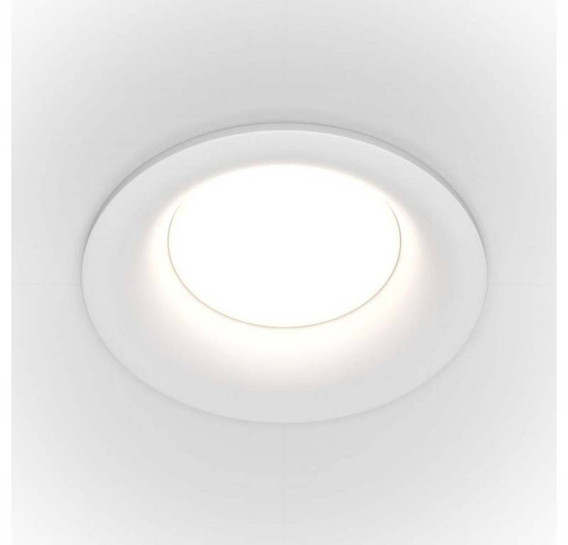Maytoni Einbauleuchte, Leuchtmittel nicht inklusive, Einbauleuchte Deckenlampe Esszimmerlampe Küchenlampe 1 flammig weiss L von Maytoni