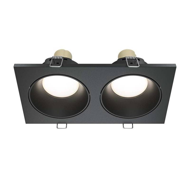 Maytoni Einbauleuchte, Leuchtmittel nicht inklusive, Einbauleuchte Deckenlampe Esszimmerleuchte 2 flammig IP65 schwarz L 17 Maytoni Einbauleuchte, Leuchtmittel nicht inklusive, Einbauleuchte Deckenlampe Esszimmerleuchte 2 flammig IP65 schwarz L 17 von Maytoni