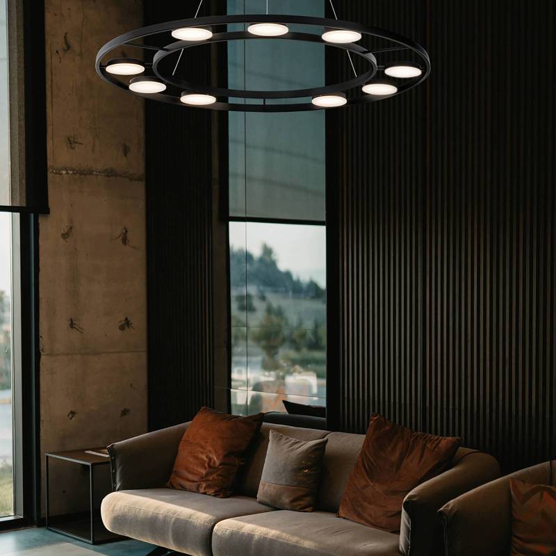 Maytoni Fad LED-Hängelampe drehbare Schirme ∅80cm von Maytoni